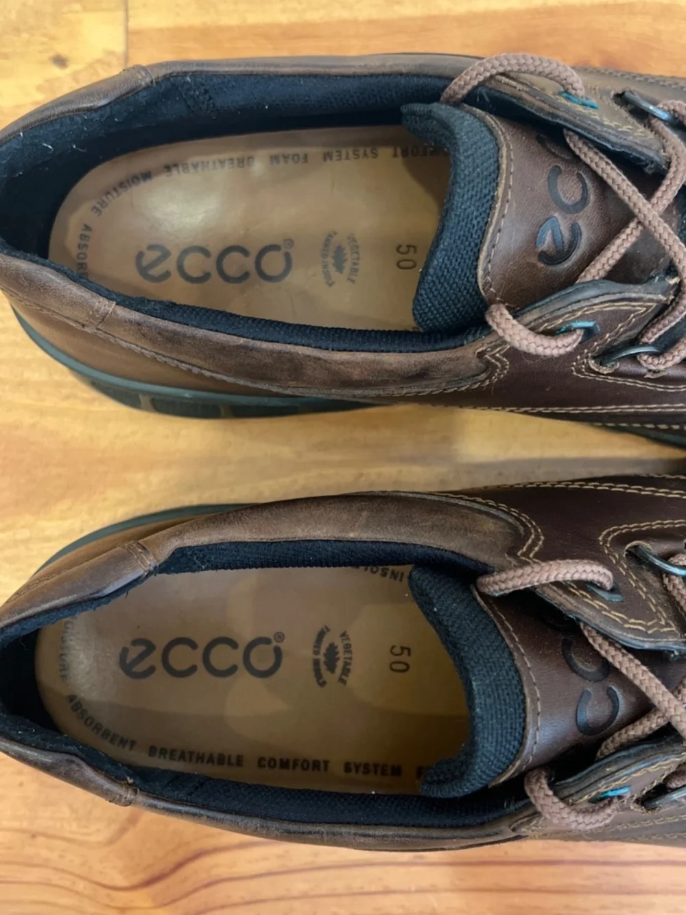 ECCO Track II Low GTX Shoes EU 50 US Mens 16 16.5 Leather Waterproof 50A001944